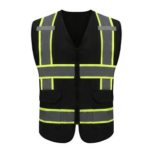 Gilet de sécurité réfléchissant personnalisé par le fabricant, veste réfléchissante 100% polyester, gilet de sécurité haute visibilité réfléchissant - Product Image 3