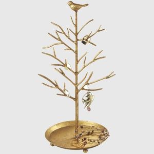 Elegant Minimal Jewelry Organizer Stand Metal Earring Holder Rack Necklace Storage Display for <b>Vanity</b> <b>Table</b> and Gift Purpose - Product Image 3