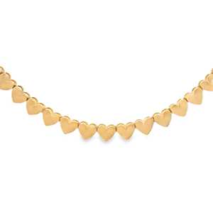 Heart Shape <b>Choker</b> Necklaces 10K 14K 18K Solid Gold Solitaire Everyday Wear Chain Length 40cm Layering Fine Jewelry Manufacturer - Product Image 5