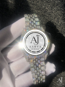 AARVA JEWELS นาฬิกาข้อมือผู้หญิงสุดหรู ระบบควอตซ์ Miyota ตัวเรือนสแตนเลส ขนาด 30 มม. สายแบบผีเสื้อ แฟชั่นเครื่องประดับพร้อมวันที่ - Product Image 4