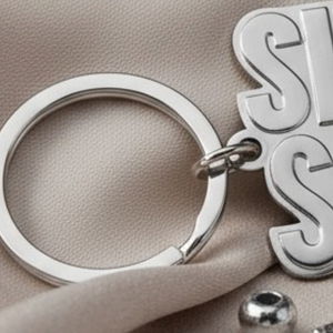 <b>Silver</b> Soror Keychain Women Polished Metal Letter <b>Key</b> <b>Ring</b> Decorative Bag Charm <b>Key</b> Holder Sorority Inspired Gift Accessory - Product Image 5