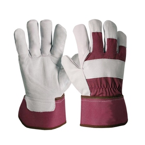 Gants de travail en cuir de vachette grainé résistant à la chaleur de qualité supérieure, doux et confortables, gants de jardinage, design de logo personnalisé - Product Image 5