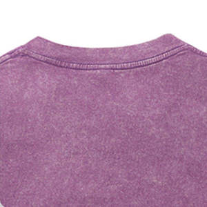 T-shirt délavé à l'acide pour hommes, vente en gros OEM, confortable, décontracté, haute qualité, prix abordable, pour adultes - Product Image 2