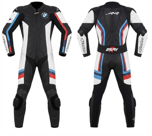 Traje de Carreras Personalizado para Hombre en Cuero Vacuno/Canguro, Mono de Una Pieza con Armadura de Nivel 2 CE, Hecho a Medida, Protección OEM - Product Image 1
