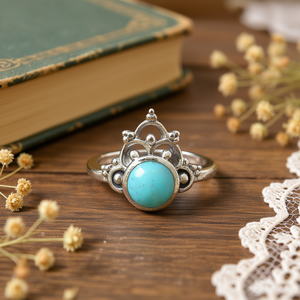 แหวนลาริมาร์คุณภาพดี น้ำหนัก 3.8 กรัม - Product Image 3