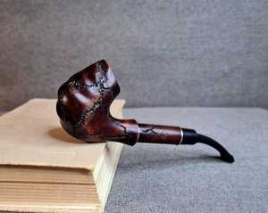 MN EXPORTS Pipa de Fumar de Briar Curvada con Acabado Espejo, Diseño Clásico de Lujo, Soporte de Madera Ecológico y Duradero, Modelo MNE-2496 - Product Image 2