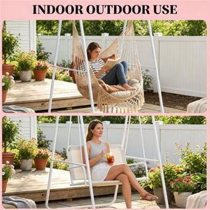 Struttura Bianca Portante per Sedia a Uovo e Amache - Supporto per Sedia Amaca - Product Image 4