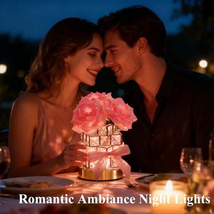 Regali di San Valentino e Compleanno per Lei, Lampada da Tavolo in Cristallo Senza Fili con 3 Colori Dimmerabili e Ricaricabile per Arredamento Casa - Product Image 6