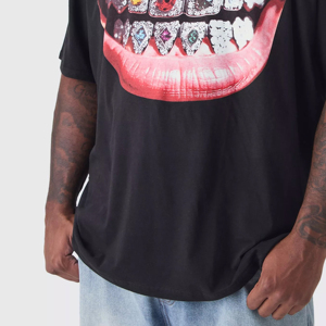 T-shirts imprimés pour hommes en coton tricoté 100% surdimensionnés, design personnalisé, dernier style, services OEM, prix bas - Product Image 6