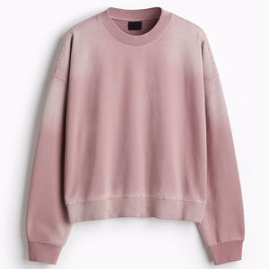 Sudadera Oversize de Cuello Redondo con Bloques de Color, Forro Interior, Ajuste Regular, Unisex, para Otoño, 100% Algodón No Tejido, Cortavientos, Larga - Product Image 4