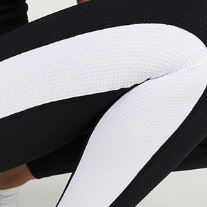 Leggings de sport pour femmes en Spandex/Polyester, nouvelle conception, taille mi-haute, tricotés et respirants, vente en gros - Product Image 5