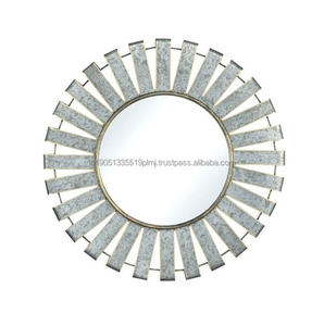 High Quality <b>Round</b> Wall <b>Mirrors</b> Home Decor Modern Iron Vintage Decoration Metal Wall <b>Mirror</b> <b>Round</b> Decorative Wall Hanging <b>Mirror</b> - Product Image 2