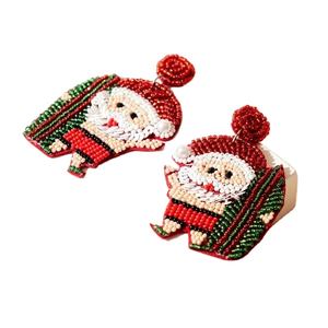 Belle conception de pingouin balancent goutte à la mode travail manuel perlé broderie boucles d'oreilles mignon concepteur et bijoux haut de gamme pour fille - Product Image 3