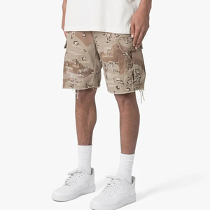 กางเกงคาร์โก้ของผู้ชายแบบมีกระเป๋า4กระเป๋าระบายอากาศได้สไตล์สตรีทสูงผ้าคอตตอน100% พิมพ์ลายพรางออกแบบได้ตามต้องการ - Product Image 2