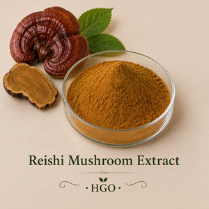 Suministro directo de fábrica HGO de extracto de hongo Reishi natural puro (grado alimenticio saludable) Especificación 10:1 (extracto de proporción) - Product Image 1