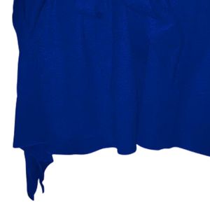 Poncho Zeta Phi Beta para Mujer, Azul Rey, Cuello en V, Capa con Cinturón, Bordado, Estilo Griego, Túnica Elegante e Informal - Product Image 5
