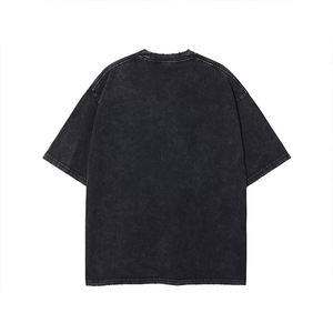 Custom Printing Acid <b>Wash</b> Cotton T-shirt for Men Loose Fit Classic Tees Hot Selling Streetwear Lightweight Oversized T-Shirts - Product Image 2