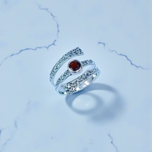 Natural Red <b>Garnet</b> Gemstone 925 Sterling <b>Silver</b> <b>Rings</b> Round Stone <b>Rings</b> Wholesale Price <b>Silver</b> Vintage Designer Women Jewelry - Product Image 1