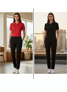 Chemise décontractée élégante pour homme 100 % coton avec poche, anti-plis, manches courtes, imprimé brodé personnalisable, confortable pour temps chaud - Product Image 5