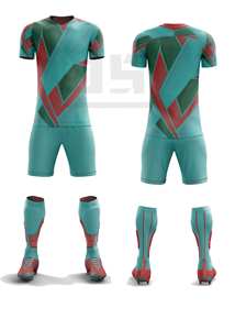 Conjunto de Uniforme de Fútbol de Primera Calidad, Transpirable y Ligero, 100% Poliéster, Pantalones Cortos de Fútbol, Nombre del Equipo Personalizado, Diseño Deportivo - Product Image 3