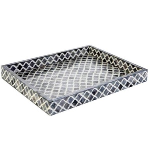 New Design Bone Inlay Best Quality Bone Inlay Serving <b>Tray</b> Luxury <b>Tray</b> For Restaurant Wedding Party Used <b>Dinner</b> Serve <b>Tray</b> - Product Image 1