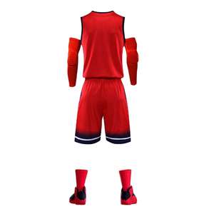 Dernier design de maillot de basket-ball personnalisé, maillots de basket-ball réversibles unis, ensemble uniforme pour hommes - Product Image 4