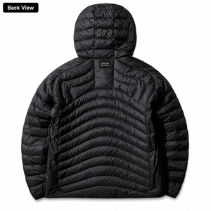 Lightweight Men's Hooded Puffer Bomber <b>Jacket</b> Warm Windproof Water-Resistant Winter Front Compact Design Outdoor Casual Wear - Product Image 2