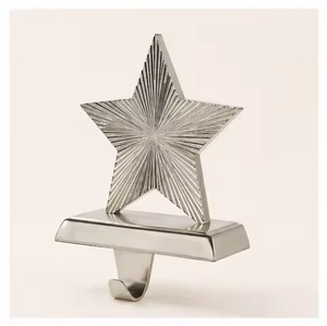 Modern <b>Stocking</b> <b>Holder</b> Metal Ornament for Holiday Gathering Decorations - Product Image 5