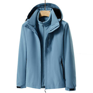 Unisex Custom Windproof <b>Winter</b> Windbreaker <b>Jacket</b> with Zipper Printed Woven -Tex <b>Waterproof</b> for Outdoor Hiking - Product Image 4