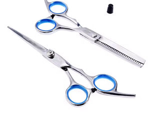 Ciseaux de coiffure 5.5/6.0 pouces en promotion, ciseaux de barbier pas chers, ciseaux à effiler, rasoir de coiffeur, ensemble d'outils de coupe de cheveux - Product Image 4