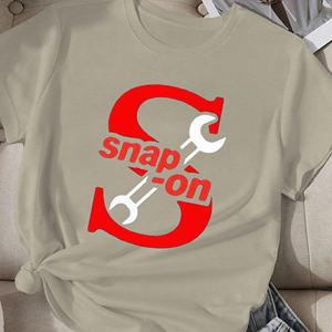 เสื้อยืดผ้าโพลีเอสเตอร์ถักสำหรับผู้หญิงพร้อมประแจสแนปออนลำลอง - Product Image 1