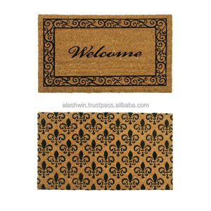 Vente en gros Tapis de porte modernes en caoutchouc de coco Tapis de jute antidérapant sans brosse pour la maison et l'hôtel Meilleur prix compétitif - Product Image 6