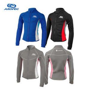 Chaqueta de Neopreno de Titanio NSI de 1 mm Aropec para Niños, Manga de Spandex, Cremallera Frontal, Top Térmico para Natación, Traje de Neopreno con Costuras Planas para OEM/ODM - Product Image 1