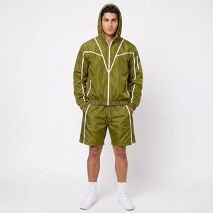 Ensemble de survêtement imperméable coupe-vent pour homme, vêtements de sport légers, jogging décontracté, tenue d'entraînement fitness. - Product Image 4