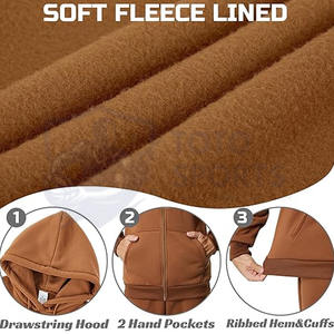 Nouveautés Mode Vêtements d'extérieur de qualité supérieure Respirants avec le meilleur fournisseur Confortables Sweats à capuche zippés pour hommes en différentes tailles - Product Image 6