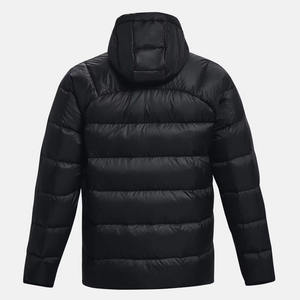 Blouson matelassé personnalisé pour homme, col montant enduit, broderie fine sur le devant, chaud pour l'hiver, vente en gros, production en vrac - Product Image 4