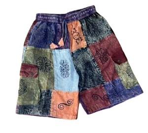Summer Fashion XL Size Cotton <b>Canvas</b> Flare Pajama Pants Loose Fit Elastic Waist Closure Comfortable Breathable Hip Garment Dyed - Product Image 3