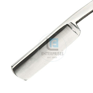 Low MOQ Best Selling Premium Quality Stainless Steel Wood Handle Reusable Durable <b>Straight</b> Shaving <b>Razors</b> Wholesale - Product Image 4