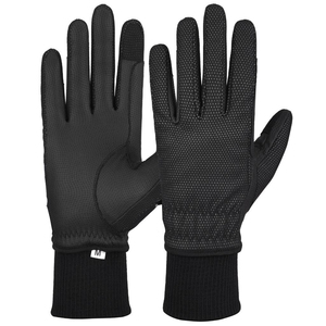 Guantes de Equitación Personalizados para Invierno, Impermeables, con Palma de Cuero Sintético Digital y Pantalla Táctil para el Dedo Índice - Product Image 1