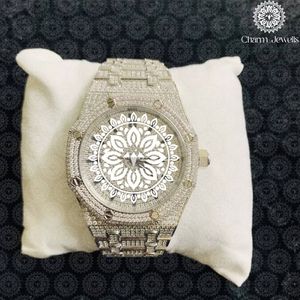 Charm Jewells – boîtier de montre de luxe en acier inoxydable pour hommes, mouvement mécanique, date automatique, résistant à l'eau 10 bars, bouton poussoir lumineux - Product Image 1