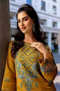 Conjunto de Kurta Tradicional Bordado para Mujer, Ropa Casual de Invierno para Mujer, Ideal para Fiestas Familiares y Uso en la Oficina, India, Pakistán - Product Image 4