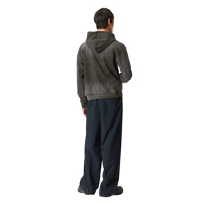 Sweat à capuche zippé pour homme de haute qualité, respirant, avec design effet soleil délavé, broderie personnalisée et teinture unie pour l'hiver - Product Image 3