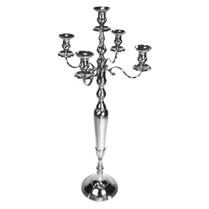 Bridal <b>Table</b> Crystal 5 Arm Candle Holder Premium Wedding Candelabra for Luxury Event Styling - Product Image 5