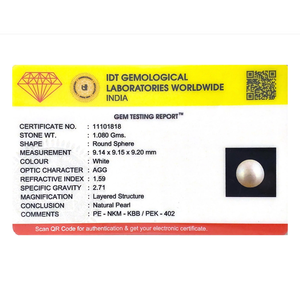 Certified Natural Freshwater Pearl 5.4 Carat Loose Gemstone for Fine Jewelry - Product Image 3