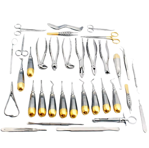 Juego de Instrumentos Dentales para Limpieza y Relleno, Extractores, Pinzas, Kit de Instrumentos de Extracción Dental Premium de 34 Piezas de Acero Inoxidable - Product Image 3
