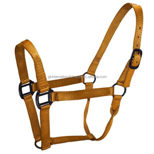 Venta al por mayor de fábrica: Diseño personalizado, elegante y ajustable, equipo de caballo de nailon, cabezada de carreras. - Product Image 2
