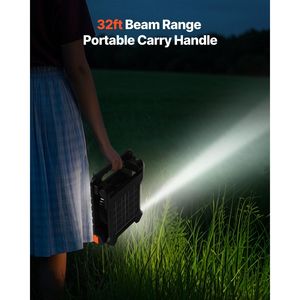 Portable 7 Inch LED Lantern 10000mAh Rechargeable <b>Solar</b> <b>Fan</b> 4W Cordless for Outdoor Activities - Product Image 6