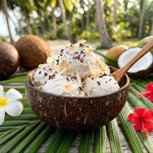 100% Handmade Natural Coconut Shell Bowl for Home Use Country Design Eco-Friendly Engraved Laser Logo Eco2go Vietnam - Product Image 1