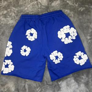 Pantalones Cortos Deportivos Grises para Hombre, Personalizados con Estampado 3D de Flores, Estilo Urbano, Corte Holgado, Casuales, Venta al Por Mayor de Fábrica - Product Image 4