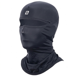 Cagoule noire CONTINENTAL SPORTS entièrement ornée de strass, imprimée par transfert thermique, couvre-visage intégral, unisexe, adulte, respirante pour l'extérieur - Product Image 2